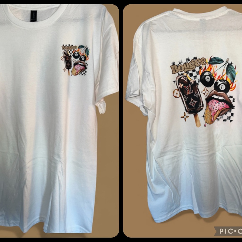 Stylish White Graphic Women's Tee